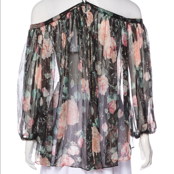 Zimmermann silk blouse with floral print Sz 2 6-8 - Picture 1 of 10